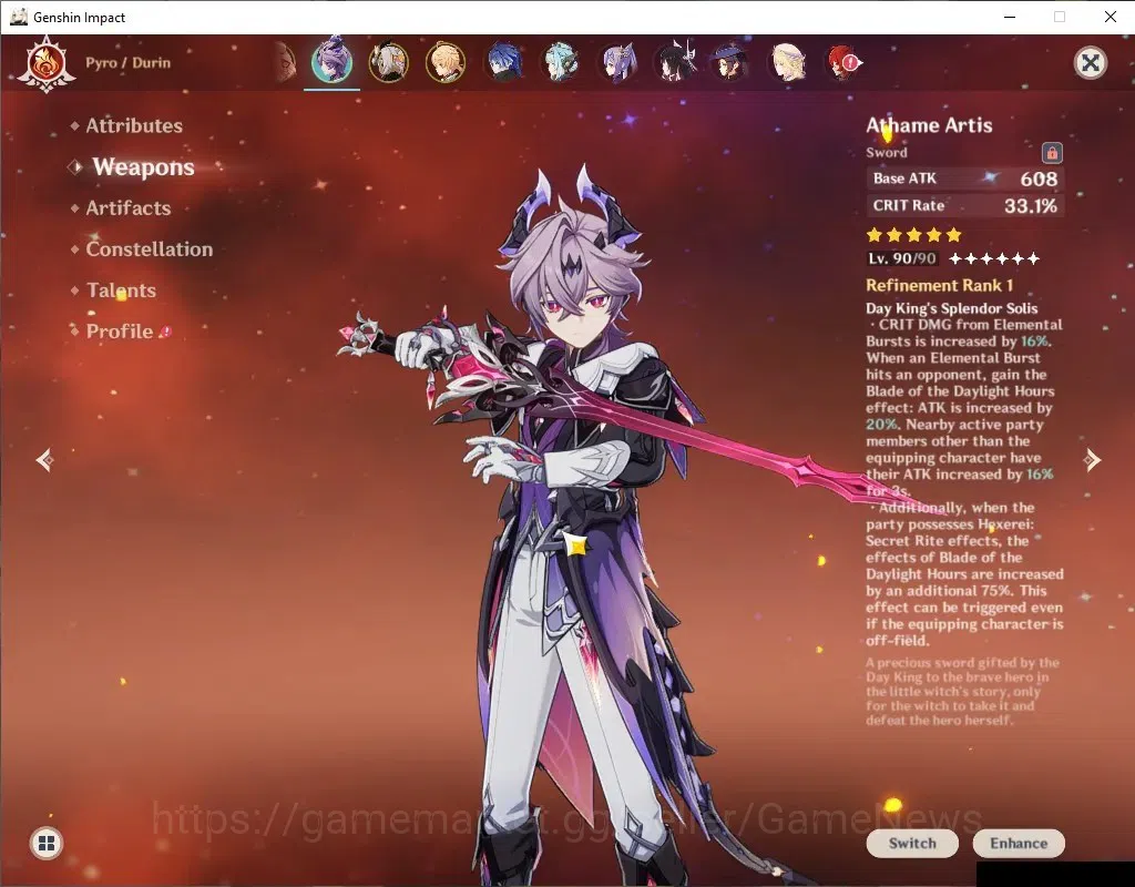 Genshin Impact Accounts ASIA|AR 57|Flins PremTeam|6 Limited+5(*5Wep)|[Duri image 3