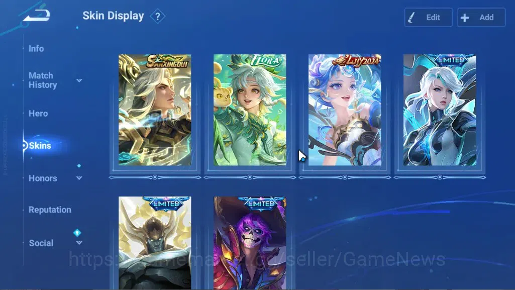 Honor of Kings Accounts Rare Skin Hero113 Skin287|Mythic LuBu,Ultraman,Sanrio Angela,DC Conan,LoM Yango,Blessed 6