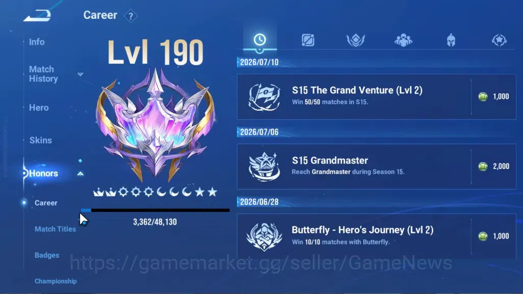 Honor of Kings Accounts Rare Skin Hero113 Skin287|Mythic LuBu,Ultraman,Sanrio Angela,DC Conan,LoM Yango,Blessed 7