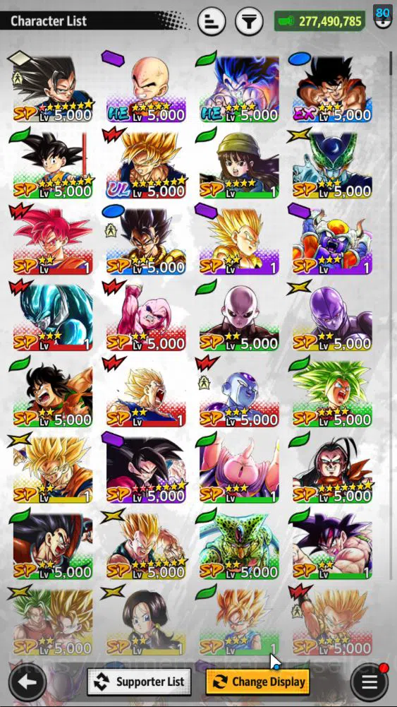 Dragon Ball Legends Accounts 277M Total Power|LV 158|1LR+3UL+16LL|SS 3 Goku(Min image 6