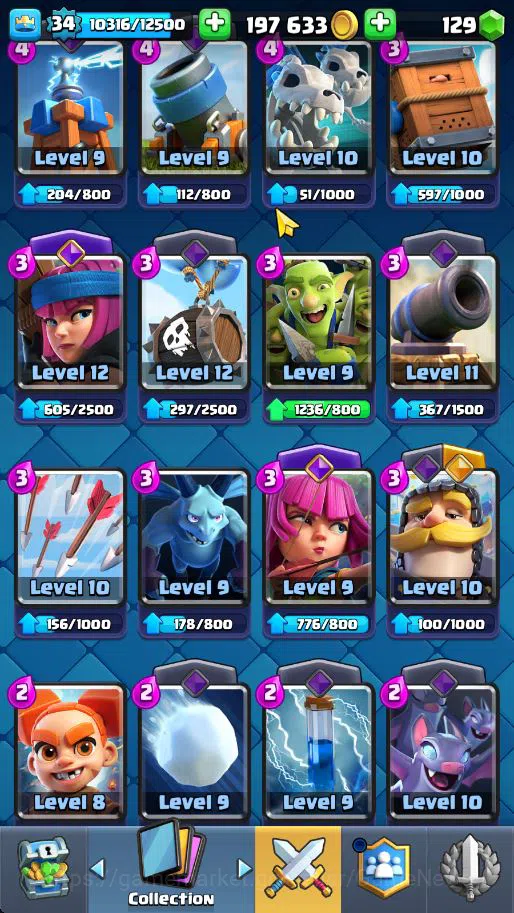 Clash Royale Accounts Lv 34|Trophy 7320|KTL 12|Total Card 119|3 Hero 7 E image 10