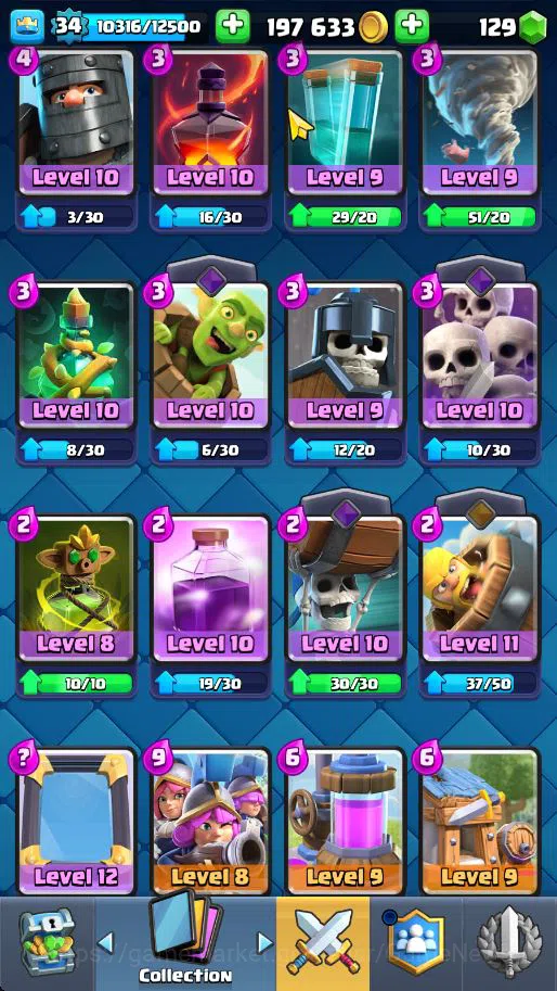 Clash Royale Accounts Lv 34|Trophy 7320|KTL 12|Total Card 119|3 Hero 7 E image 13