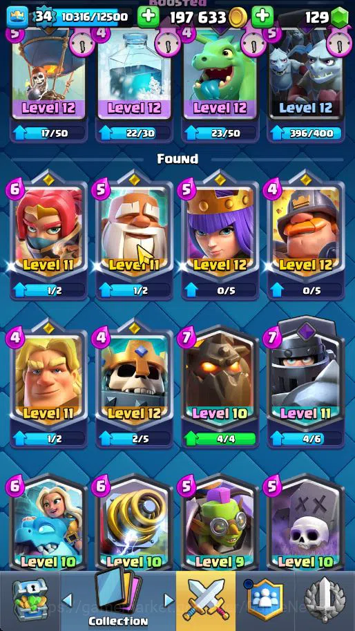 Clash Royale Accounts Lv 34|Trophy 7320|KTL 12|Total Card 119|3 Hero 7 E image 16