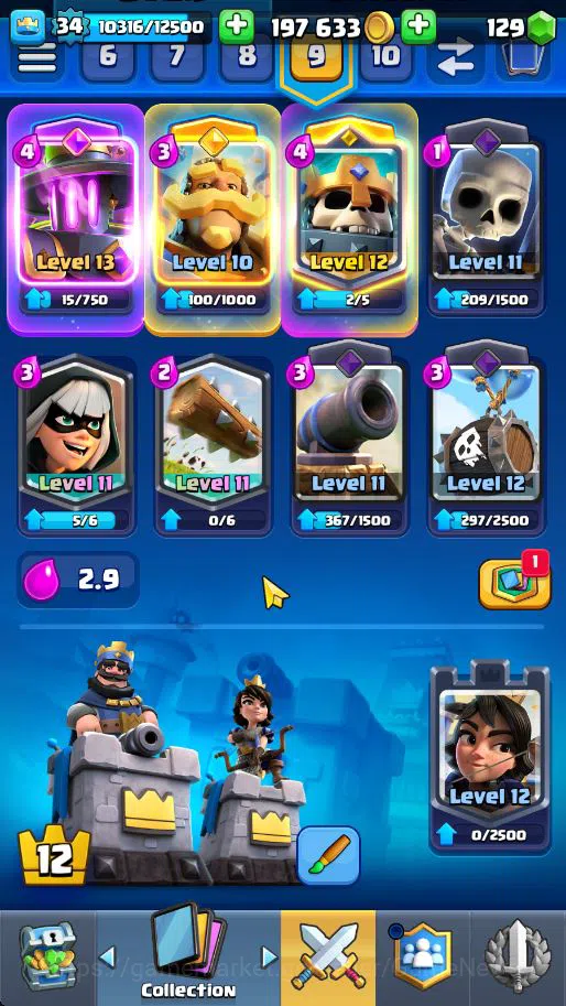 Clash Royale Accounts Lv 34|Trophy 7320|KTL 12|Total Card 119|3 Hero 7 E image 18