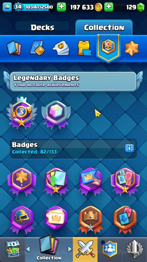 Clash Royale Accounts Lv 34|Trophy 7320|KTL 12|Total Card 119|3 Hero 7 E image 4