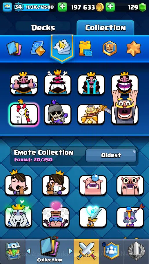 Clash Royale Accounts Lv 34|Trophy 7320|KTL 12|Total Card 119|3 Hero 7 E image 6