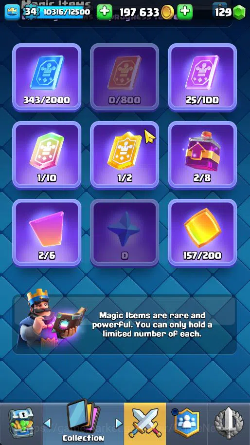 Clash Royale Accounts Lv 34|Trophy 7320|KTL 12|Total Card 119|3 Hero 7 E image 7