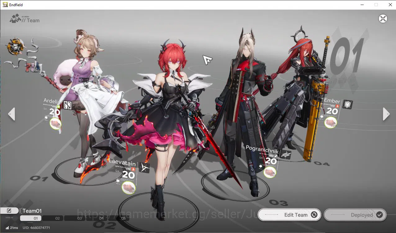 Arknights: Endfield Accounts ASIA LV11|Meta SSR Laevatain,Pogranichnik,Amber, Ardelia+Other SR Char|3 SSR Weap+10 SR 8
