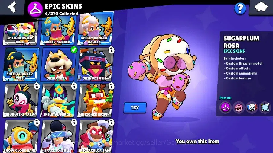 Brawl Stars Accounts 1554 Trophy|4K Bling|20 Brawlers 1 Max Lvl|4 Epic  image 10