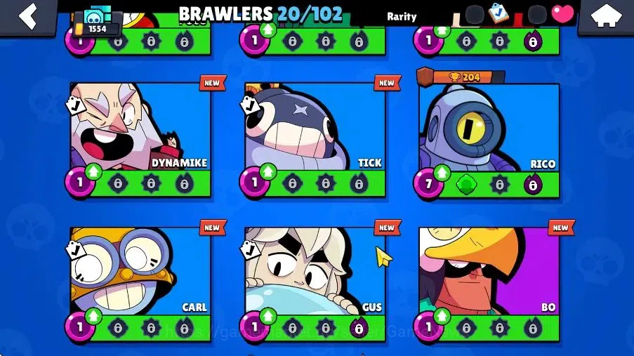 Brawl Stars Accounts 1554 Trophy|4K Bling|20 Brawlers 1 Max Lvl|4 Epic  image 7