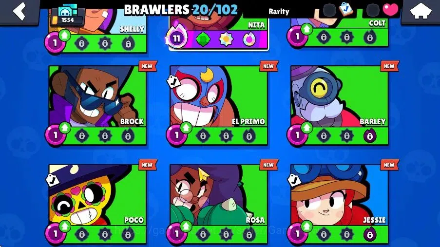 Brawl Stars Accounts 1554 Trophy|4K Bling|20 Brawlers 1 Max Lvl|4 Epic  image 8