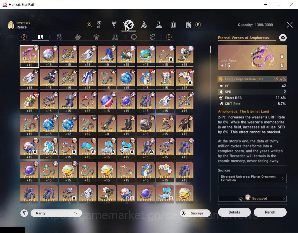 Honkai Star Rail Accounts Asia|TL 68|1,6K SJ|8 Limited|Fugue+Sign,Yao Guang, image 8