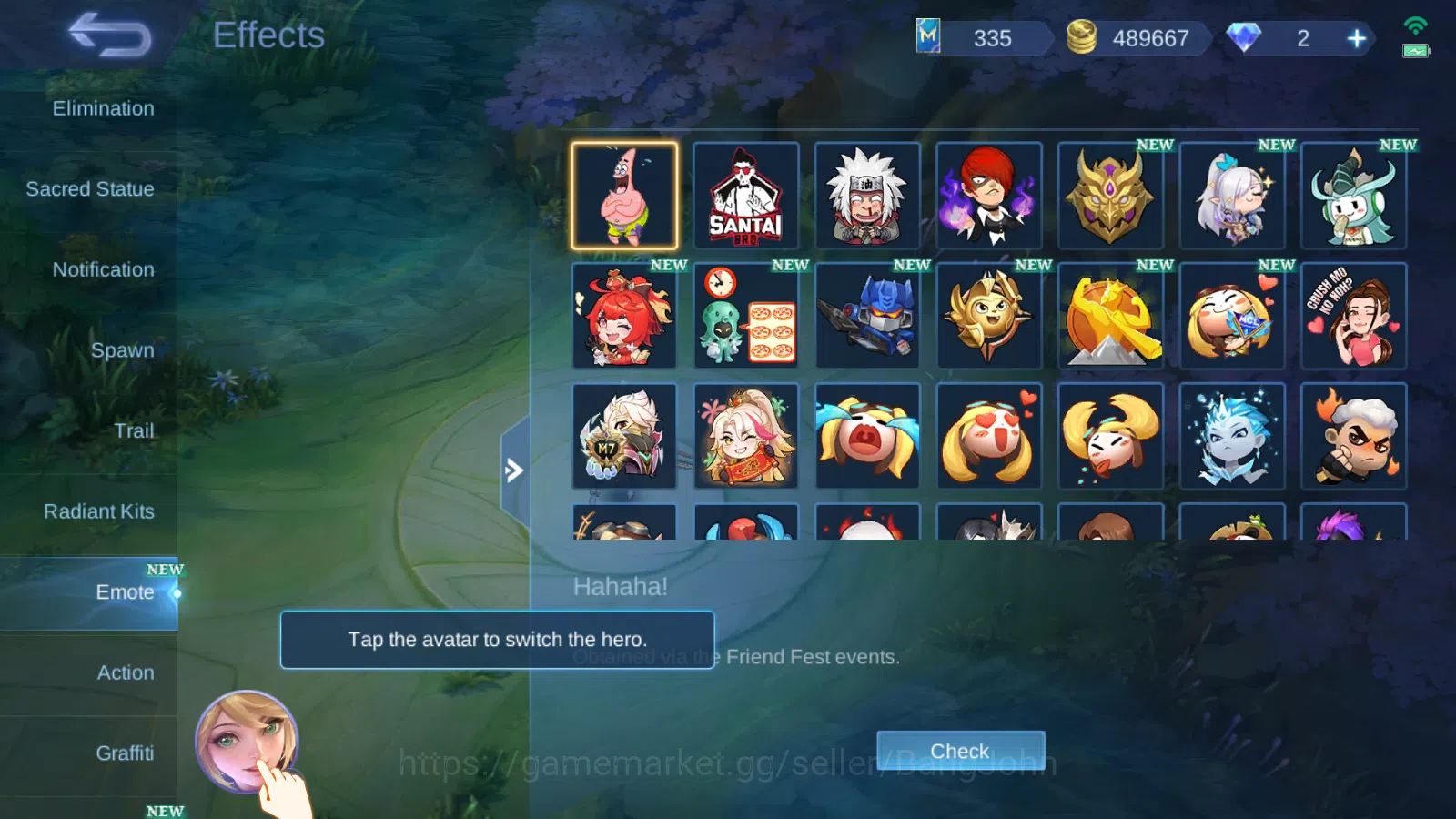 Mobile Legends: Bang Bang Accounts Hero 132|Skin 255|KOF Karina,CC Nata,Light Granger image 4