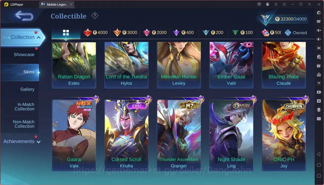 Mobile Legends: Bang Bang Accounts Global|Hero 79|Skin 120|Expert|Prime Granger|KOF K image 13