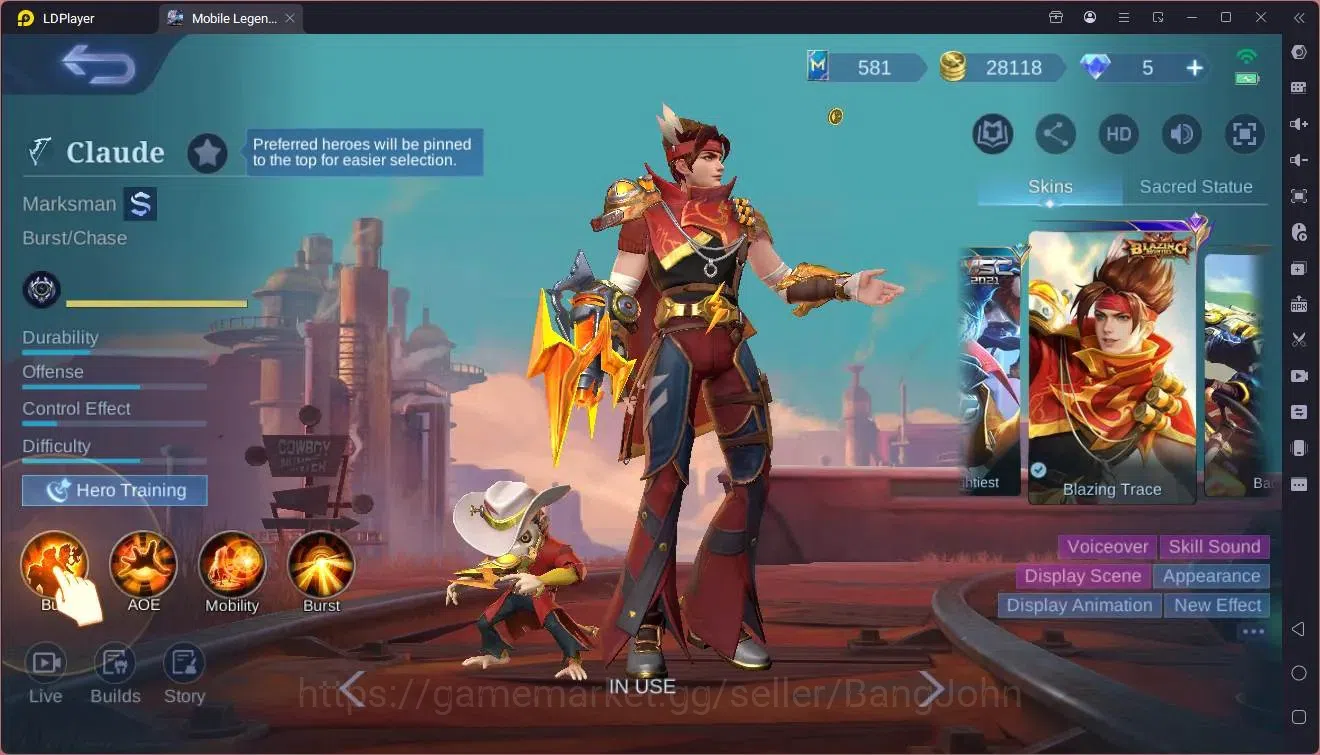 Mobile Legends: Bang Bang Accounts Global|Hero 79|Skin 120|Expert|Prime Granger|KOF K image 3