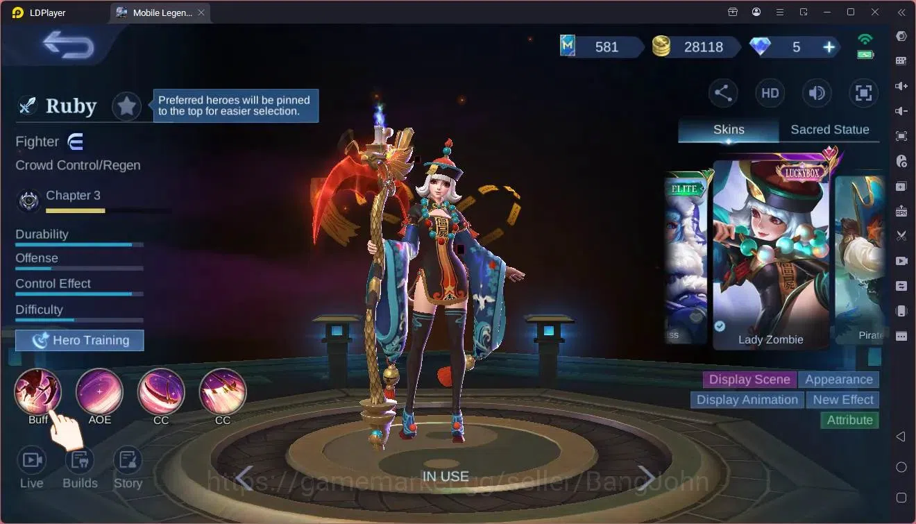 Mobile Legends: Bang Bang Accounts Global|Hero 79|Skin 120|Expert|Prime Granger|KOF K image 8
