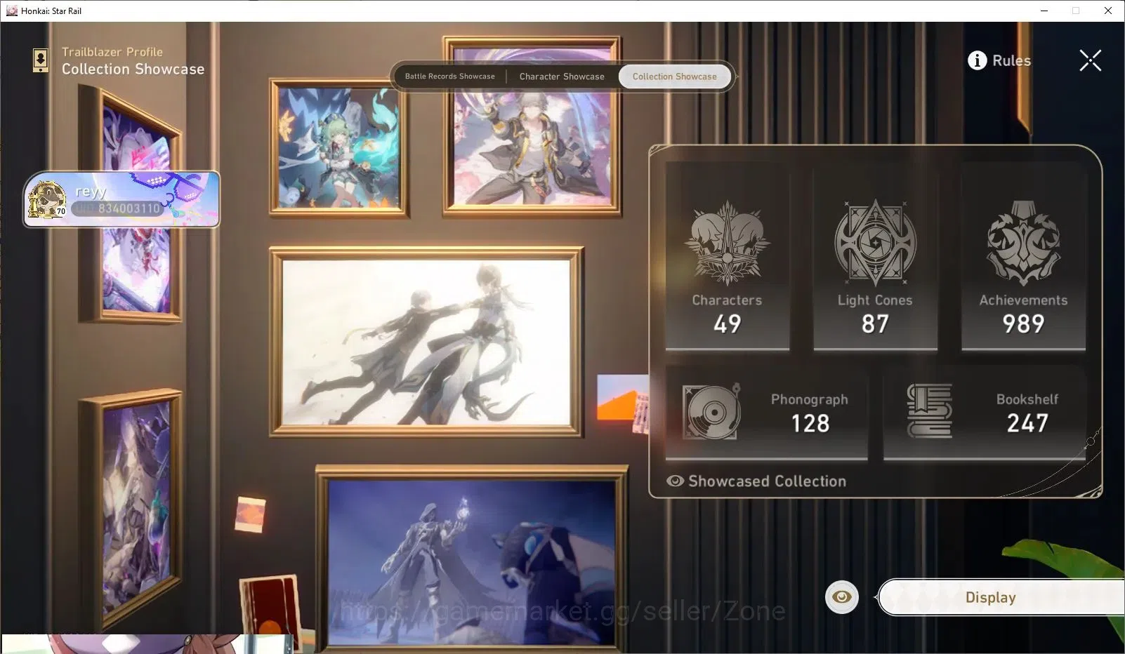 Honkai Star Rail Accounts ASIA|TL70|40 Lim|Mydei Lv80|Sign Lv80|Aventurine L image 3