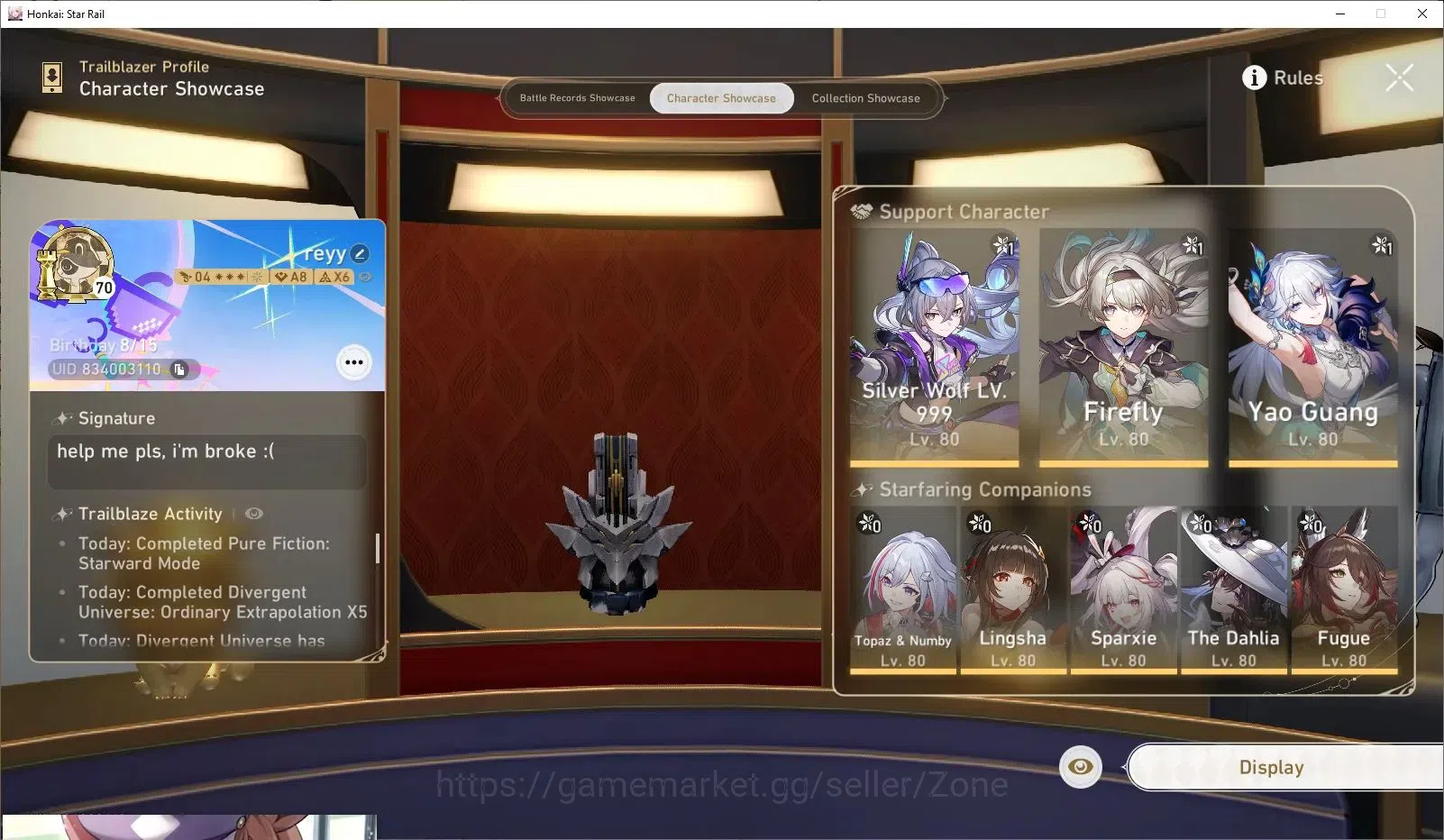 Honkai Star Rail Accounts ASIA|TL70|40 Lim|Mydei Lv80|Sign Lv80|Aventurine L image 5
