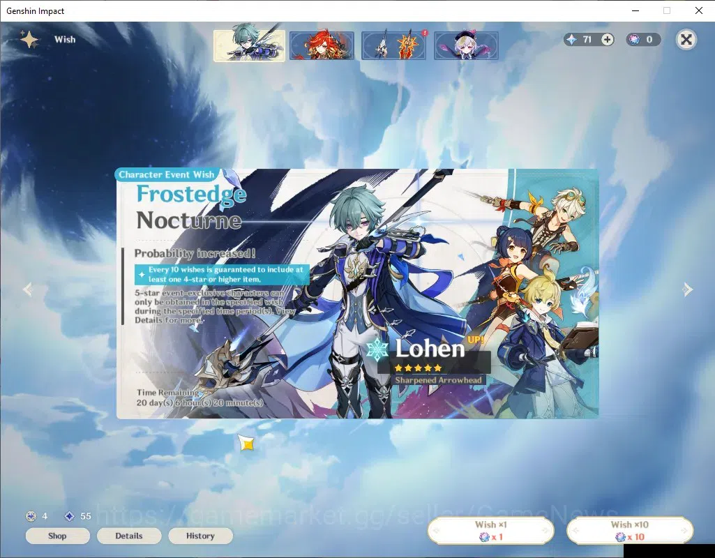 Genshin Impact Accounts ASIA | AR 39 | 2 Limited + 1 (*5Weapon) | Lauma+Si image 10