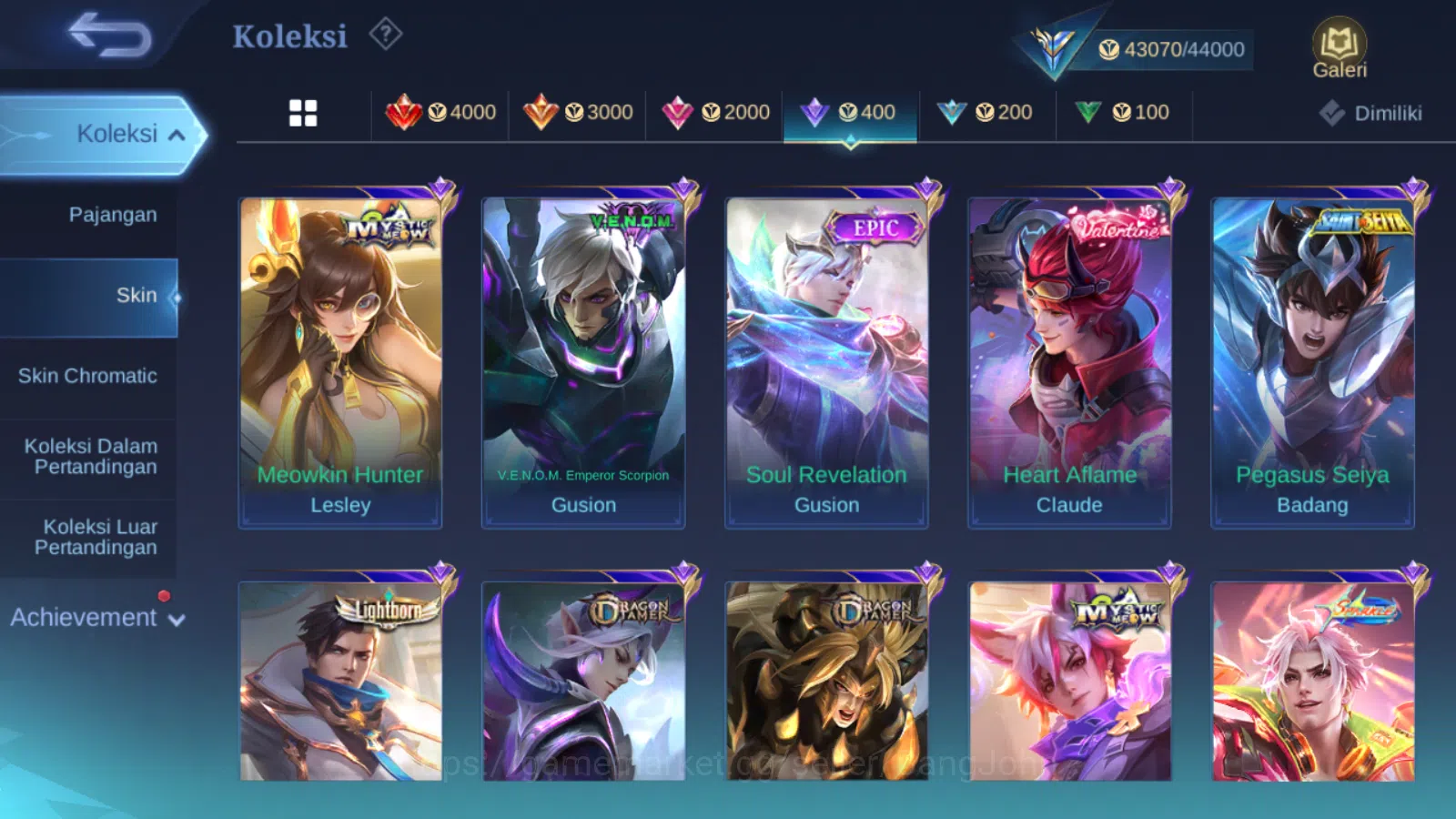 Mobile Legends: Bang Bang Accounts Hero 81 | skin 172 | kof guinevere | kof karina |  image 10