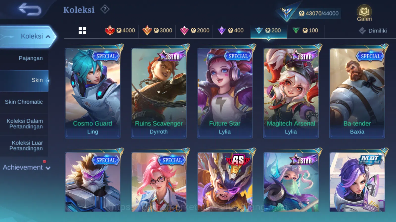 Mobile Legends: Bang Bang Accounts Hero 81 | skin 172 | kof guinevere | kof karina |  image 17