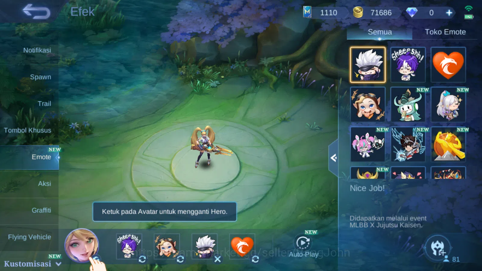 Mobile Legends: Bang Bang Accounts Hero 81 | skin 172 | kof guinevere | kof karina |  image 5