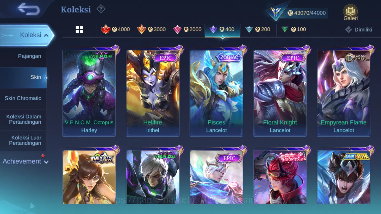 Mobile Legends: Bang Bang Accounts Hero 81 | skin 172 | kof guinevere | kof karina |  image 9