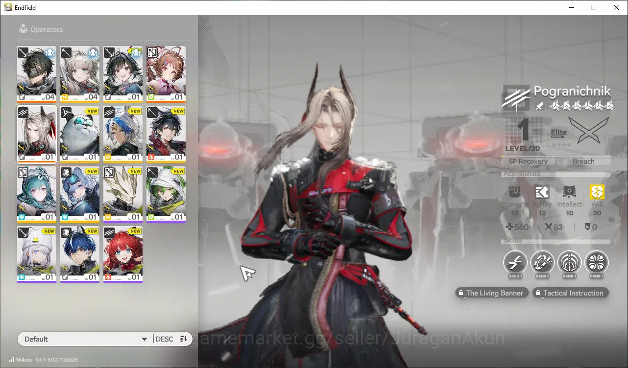 Arknights: Endfield Accounts NA/EU Lv2| 2SSR (Pogranichnik,Ardelia)+7SR Operators|1 6*+6 5*WP|50 Oro+225 9