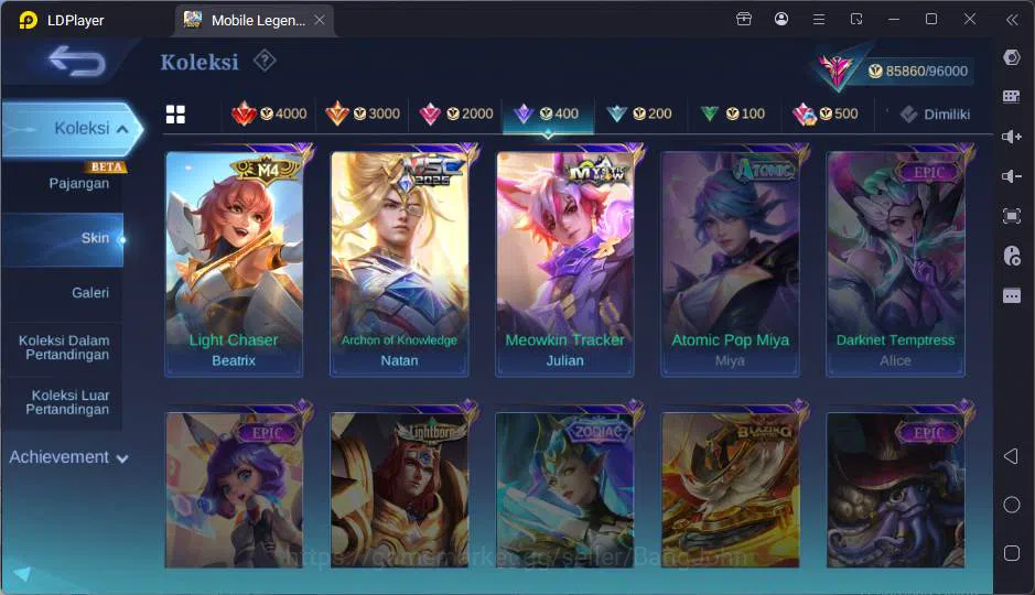 Mobile Legends: Bang Bang Accounts GLOBAL|Hero 125|Skin 304|Prim Claude+Granger,Sanri image 12