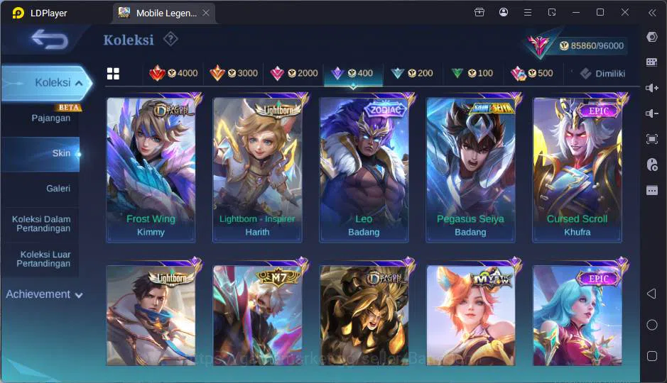 Mobile Legends: Bang Bang Accounts GLOBAL|Hero 125|Skin 304|Prim Claude+Granger,Sanri image 13