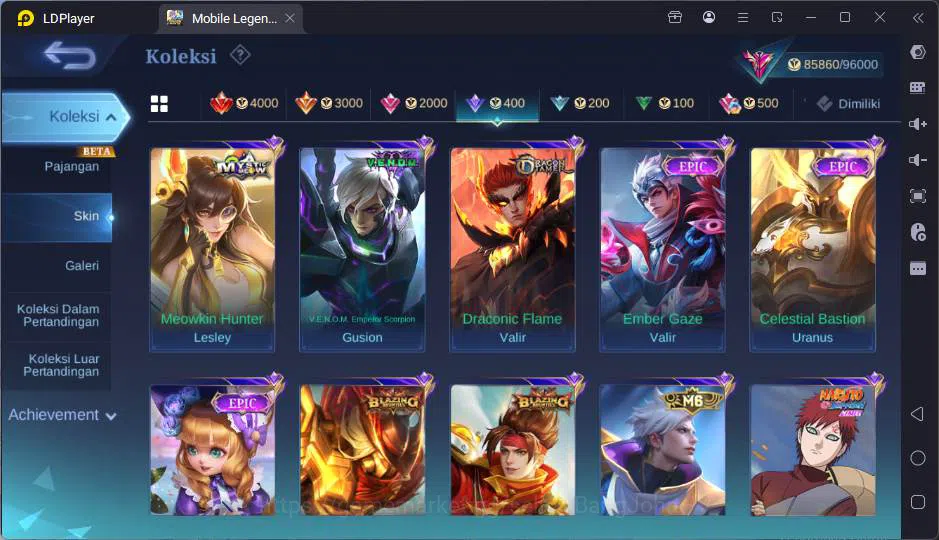 Mobile Legends: Bang Bang Accounts GLOBAL|Hero 125|Skin 304|Prim Claude+Granger,Sanri image 14