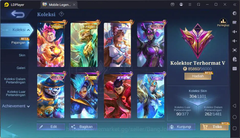 Mobile Legends: Bang Bang Accounts GLOBAL|Hero 125|Skin 304|Prim Claude+Granger,Sanri image 20