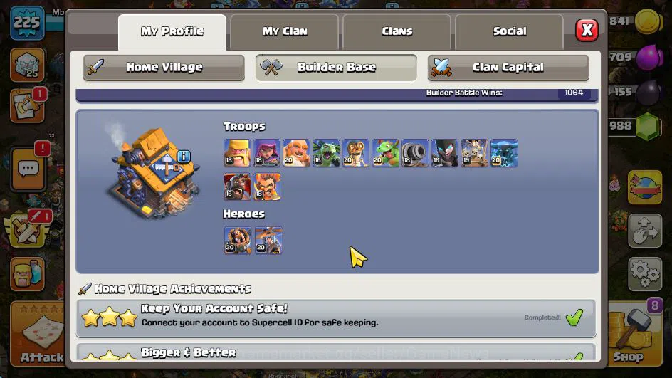 Clash of Clans Accounts TH 17-BH 10|LV 225|HH 11|BK 73,AQ 84,GW 65,MP 65,R image 5