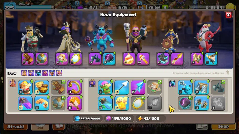 Clash of Clans Accounts TH 17-BH 10|LV 225|HH 11|BK 73,AQ 84,GW 65,MP 65,R image 8
