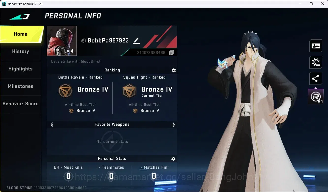Blood Strike Accounts ASIA | EVA: MCX-EVA-00 |Ultra Talon Knife-Sanctum| image 1