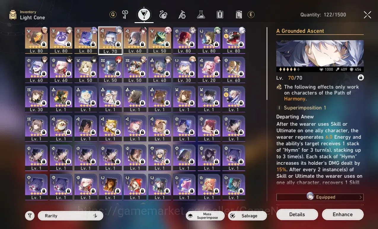 Honkai Star Rail Accounts ASIA|TL 68|12 Limited|Archer PremTeam|(SW Lv999 E1 image 10