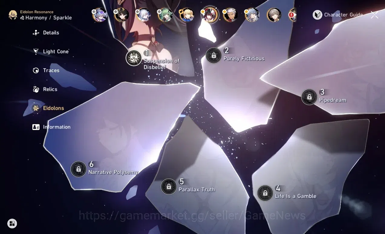 Honkai Star Rail Accounts ASIA|TL 68|12 Limited|Archer PremTeam|(SW Lv999 E1 image 4