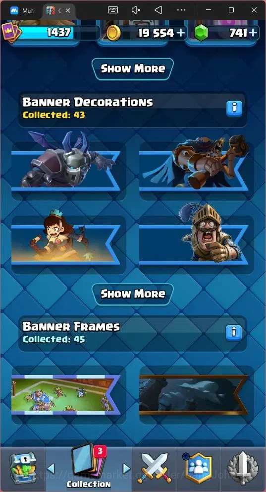 Clash Royale Accounts Global |CL 1437|KTL 14|Trophy 10586|121 Cards|8 Ch image 16