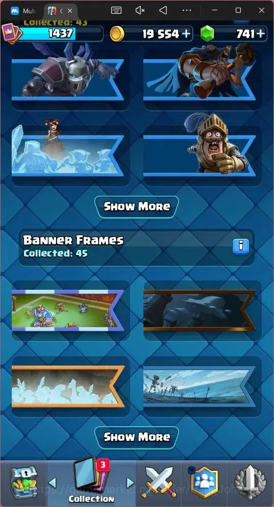 Clash Royale Accounts Global |CL 1437|KTL 14|Trophy 10586|121 Cards|8 Ch image 17