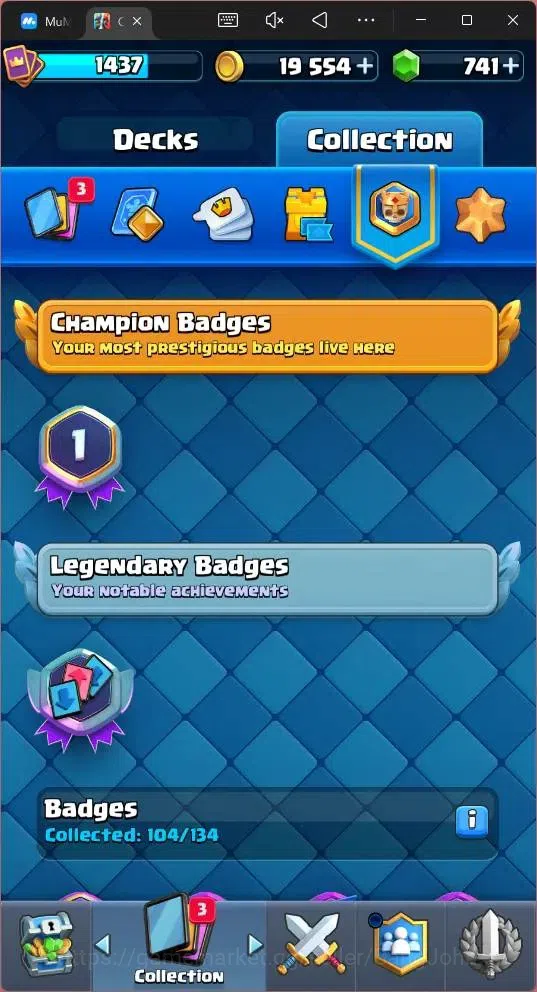 Clash Royale Accounts Global |CL 1437|KTL 14|Trophy 10586|121 Cards|8 Ch image 18