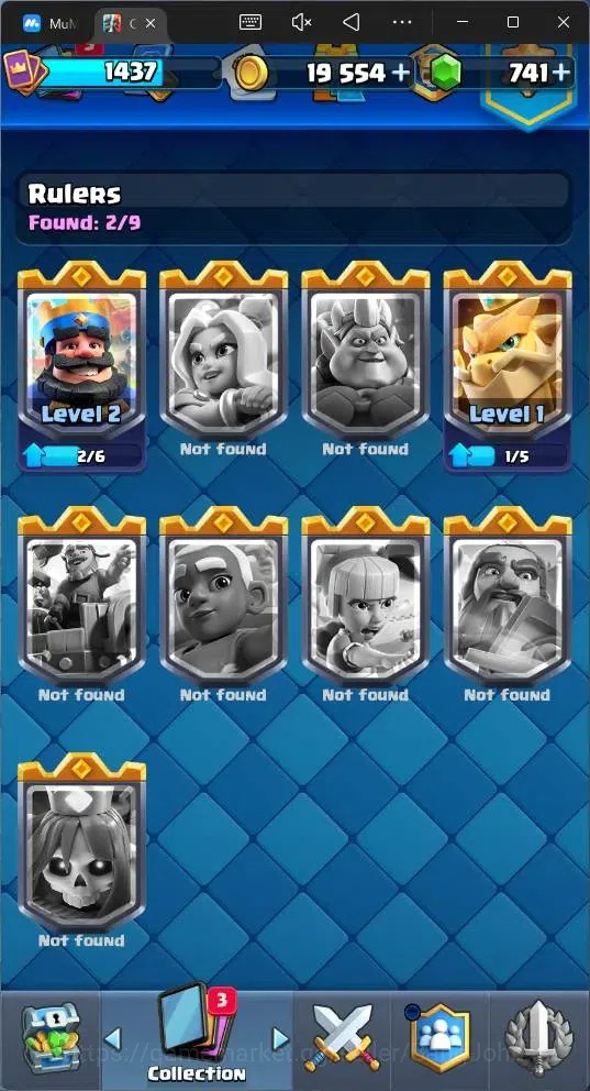 Clash Royale Accounts Global |CL 1437|KTL 14|Trophy 10586|121 Cards|8 Ch image 19