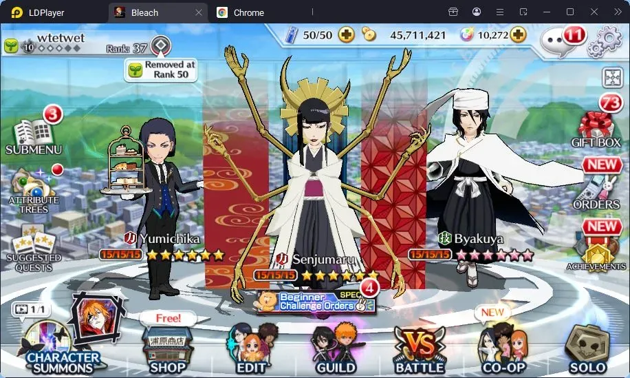 Bleach: Brave Souls Accounts Starter Global |96K BP+10K Orb|Fresh Story|Senjumaru TYBW25,Yumichika 1