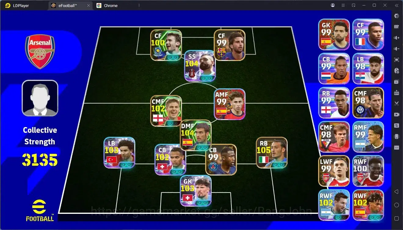 eFootball Accounts Mobile |PW 3135|Epic Zambrotta,Guardiola,Gerrard,S image 1