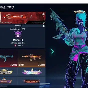 Blood Strike Accounts Collab Skin Asia |Eternal Uzi-Star Chaesar Lv2,MP7-Tidesong Lv2|Collab FN2000-Twin Dragons|Limited