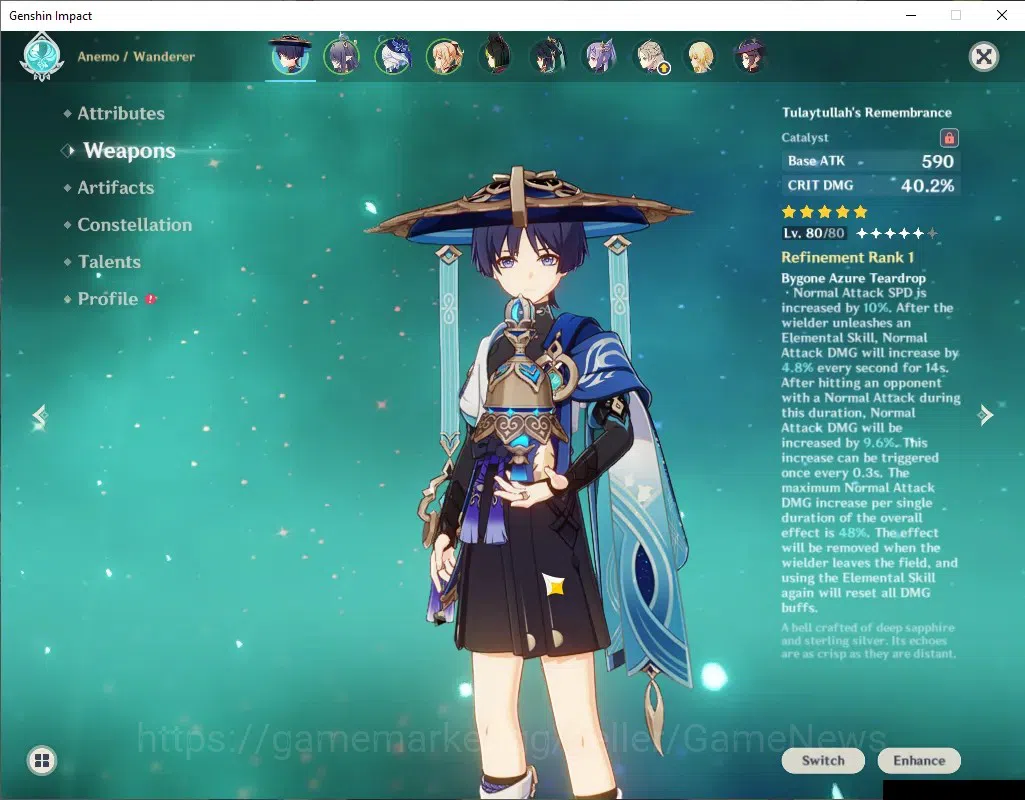 Genshin Impact Accounts ASIA|AR 51|5 Limited + 3 (*5Weapon)|Wanderer+Sign, image 3