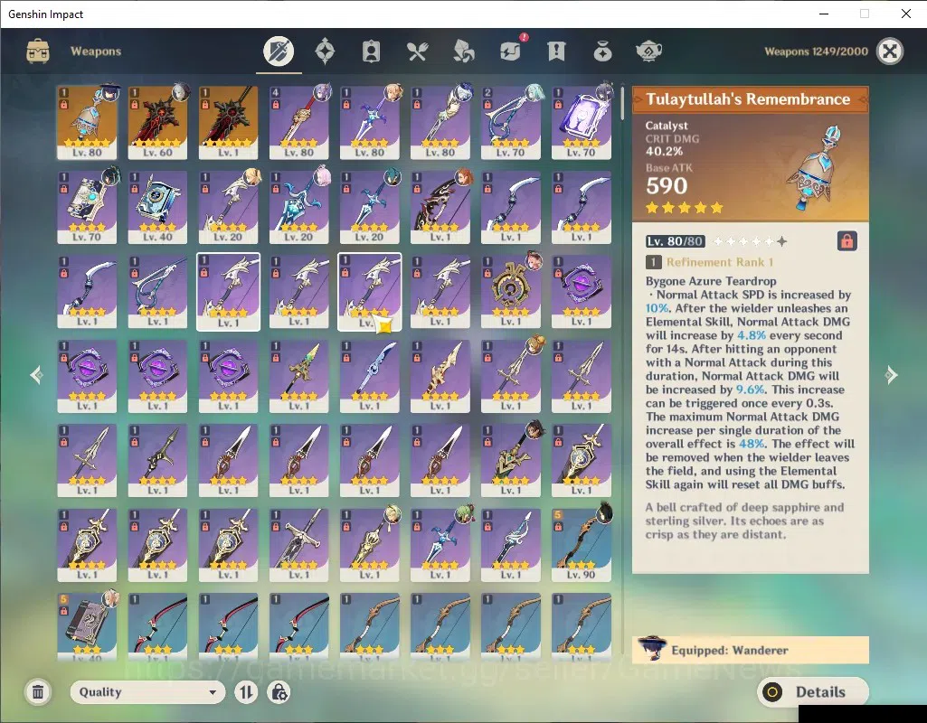 Genshin Impact Accounts ASIA|AR 51|5 Limited + 3 (*5Weapon)|Wanderer+Sign, image 4