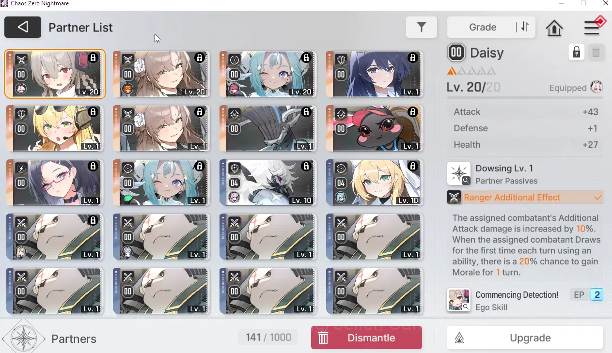 Chaos Zero Nightmare Accounts Global | Lv20 | Midgame 4 SSR (Haru,Khalipe,Luke,V image 6
