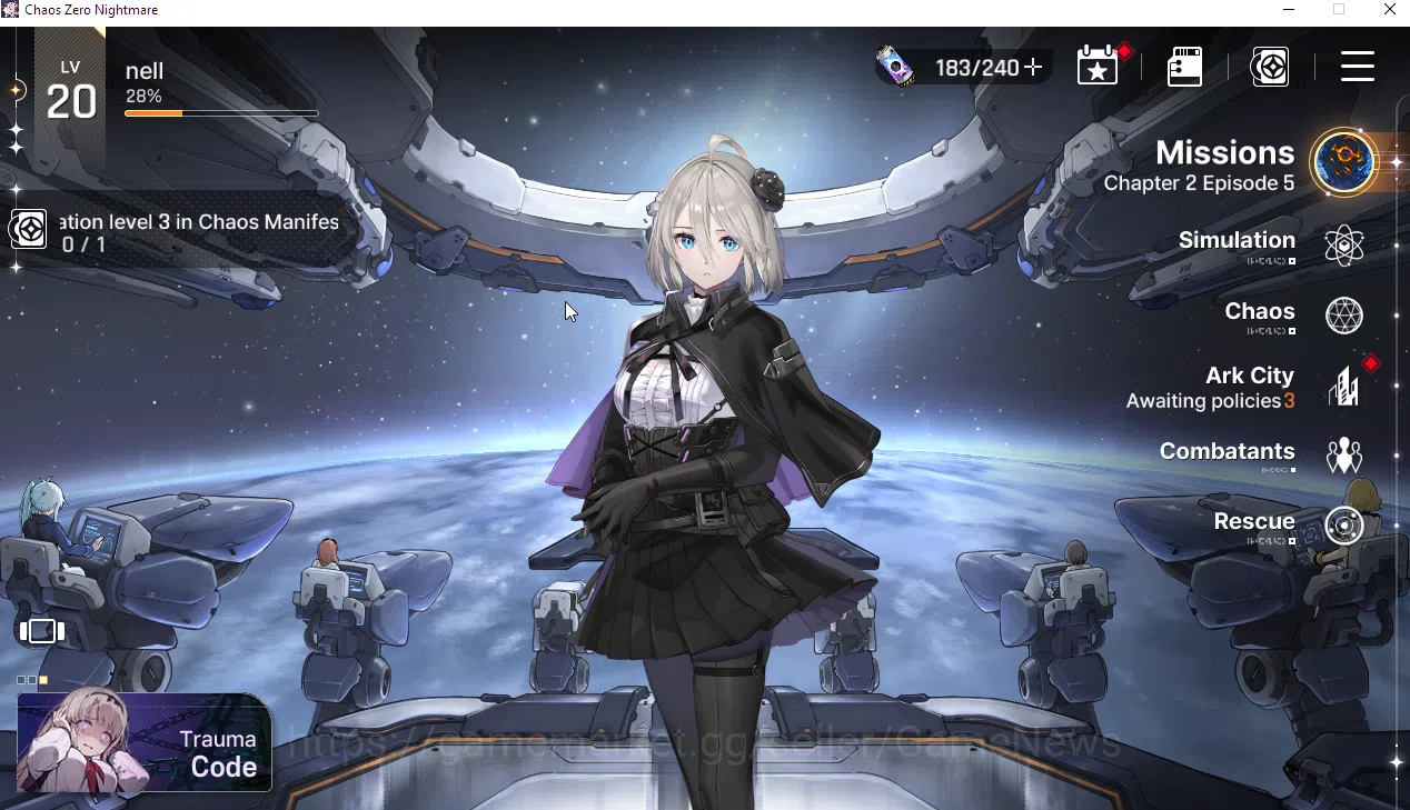 Chaos Zero Nightmare Accounts Global | Lv20 | Midgame 4 SSR (Haru,Khalipe,Luke,V image 8