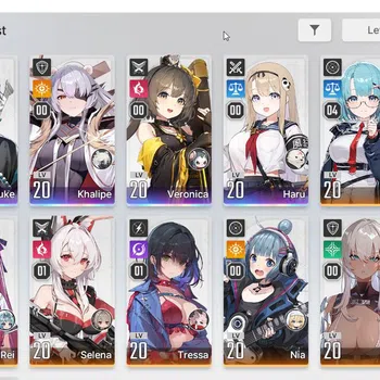 Chaos Zero Nightmare Accounts Global | Lv20 | Midgame 4 SSR (Haru,Khalipe,Luke,V image 1