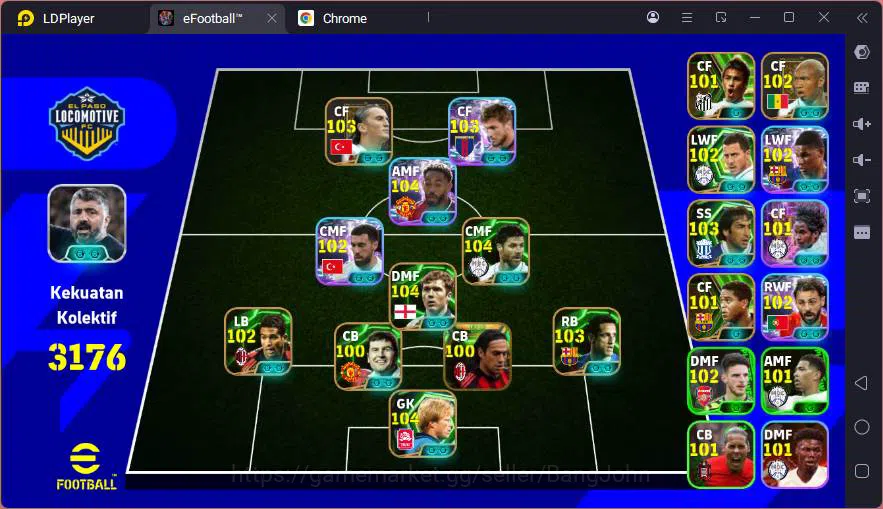eFootball Accounts Others Power 3176|Matheus Cunha showtime,Guti epic,Scholes epic,Guti epic,Rasford showtime,etc check 3